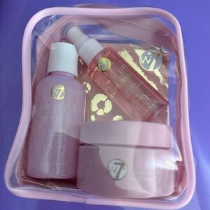 W7 Pink Skincare Set with Clear Bag